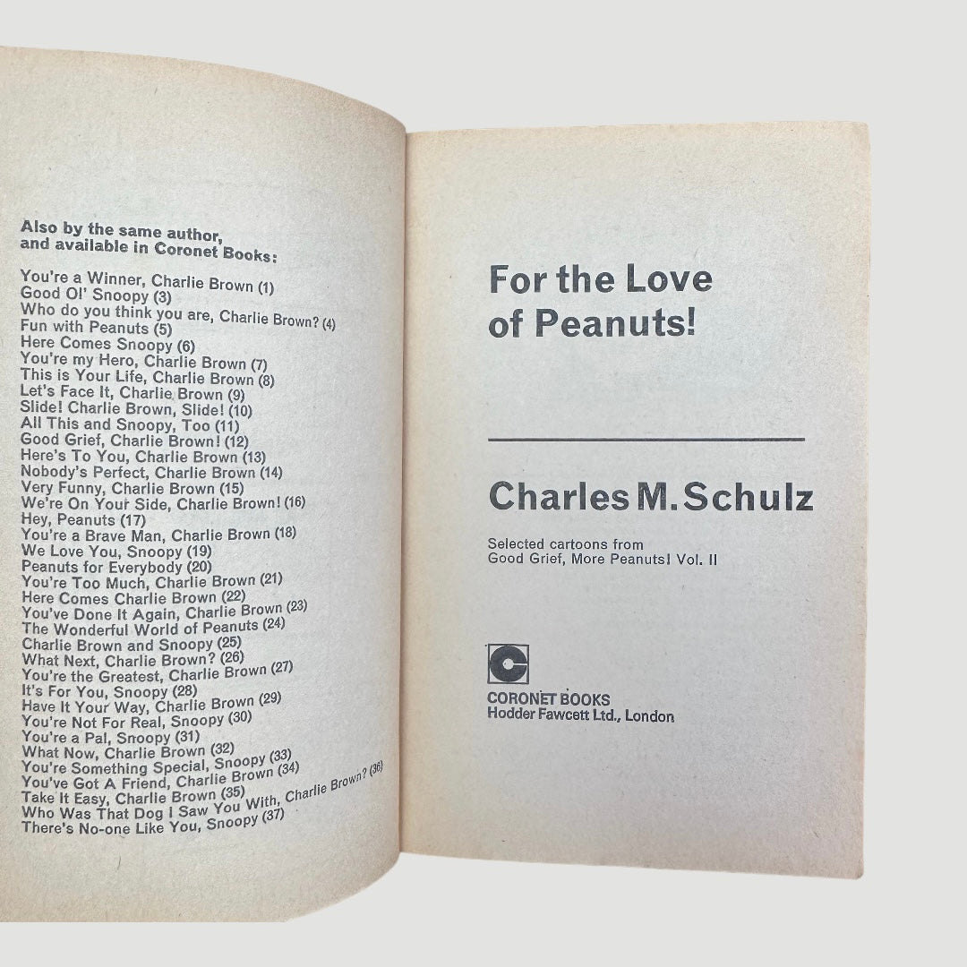 1974 For the Love of Peanuts! Book