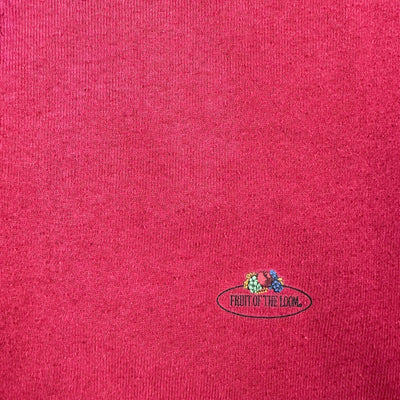 90's Fruit of the Loom Faded Red Logo Sweatshirt
