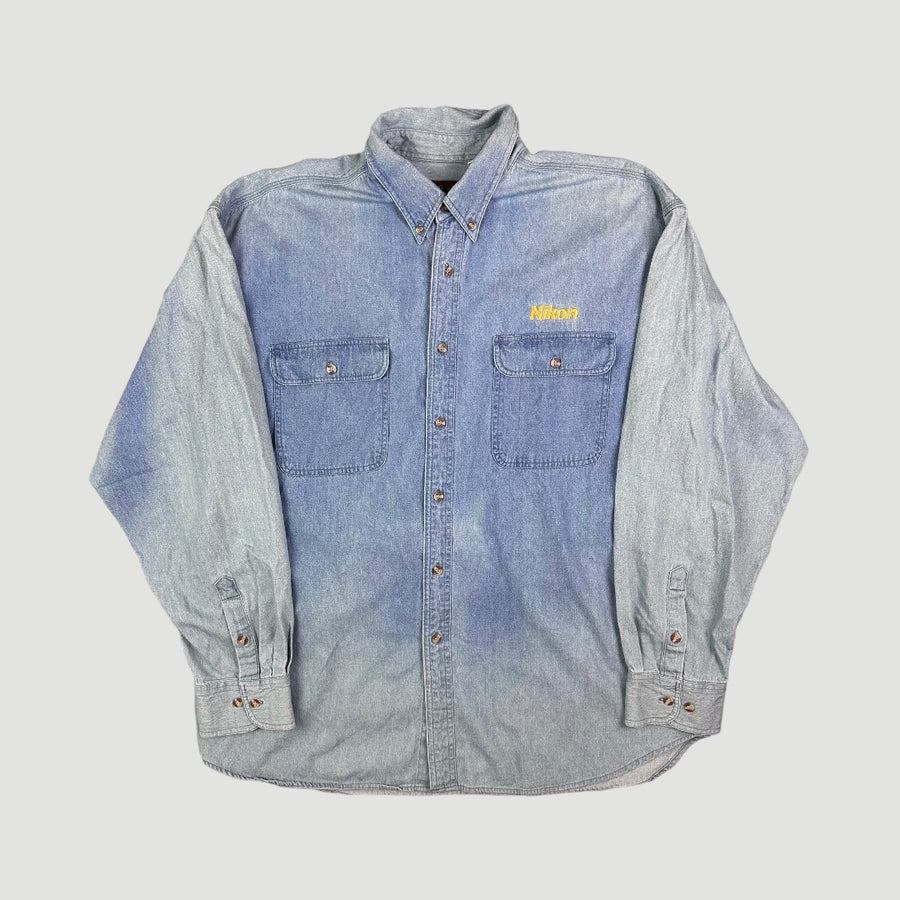 90's Nikon Staff Denim Workshirt