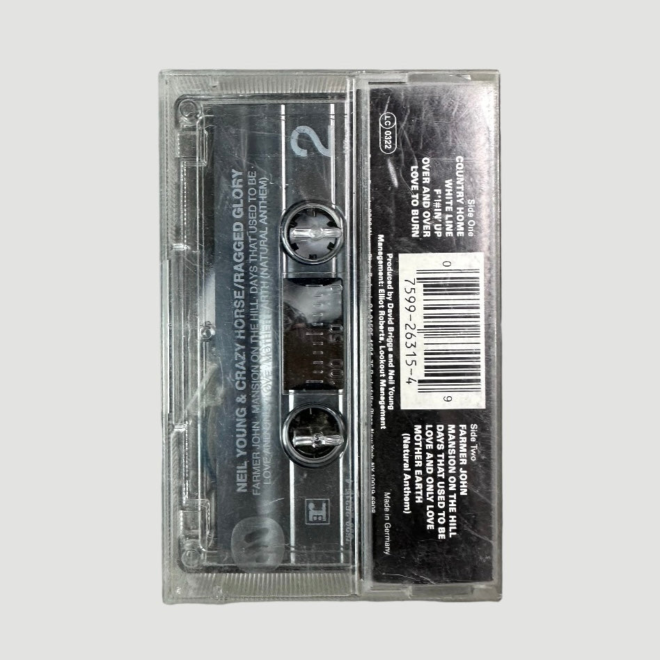 1986 Neil Young & Crazy Horse Ragged Glory Cassette