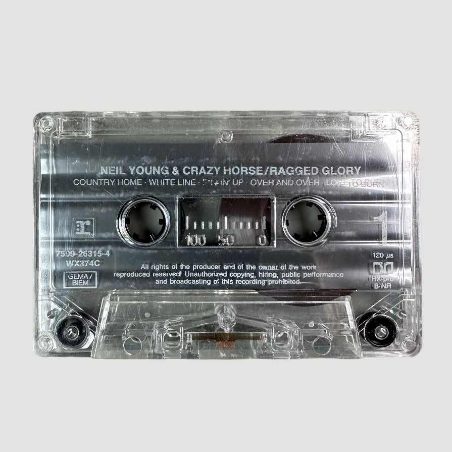 1986 Neil Young & Crazy Horse Ragged Glory Cassette