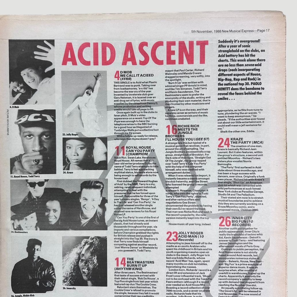 1988 NME Todd Terry Issue