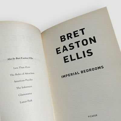 2010 Bret Easton Ellis Imperial Bedrooms 1st Edition