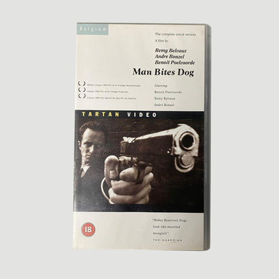 90’s Man Bites Dog Tartan VHS