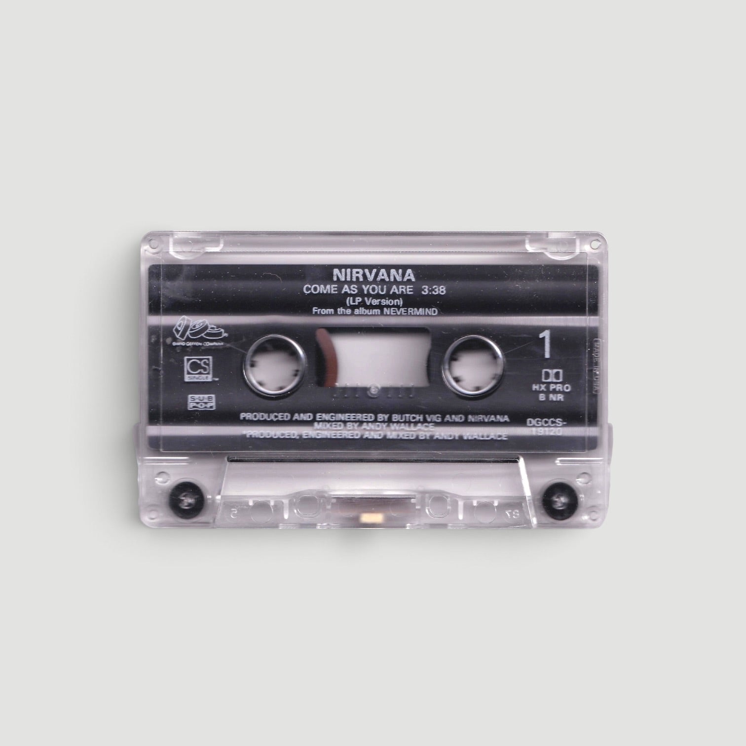 1992 Nirvana Come As You Are US Cassette Single