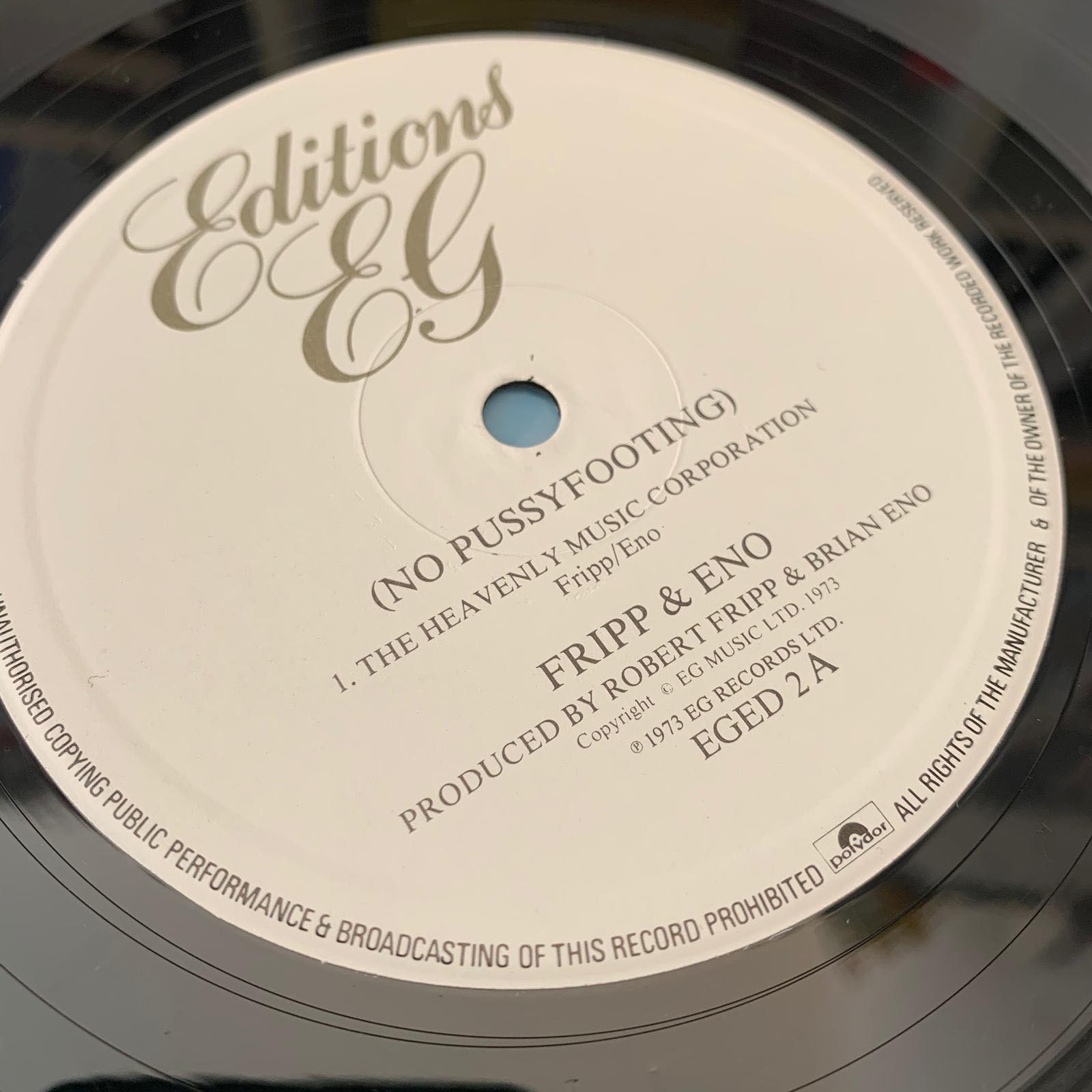 Fripp & Eno – (No Pussyfooting) – Vinyl (LP, Album, Reissue), 1982  [r130975] | Discogs