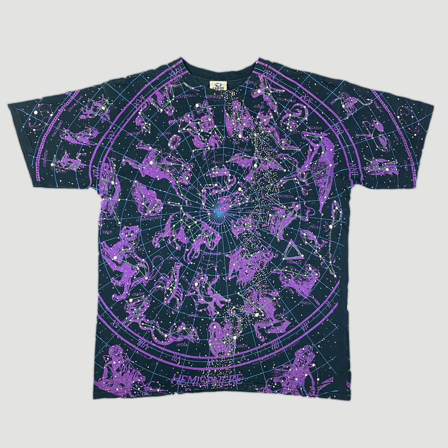 90's Liquid Blue Celetial T-Shirt