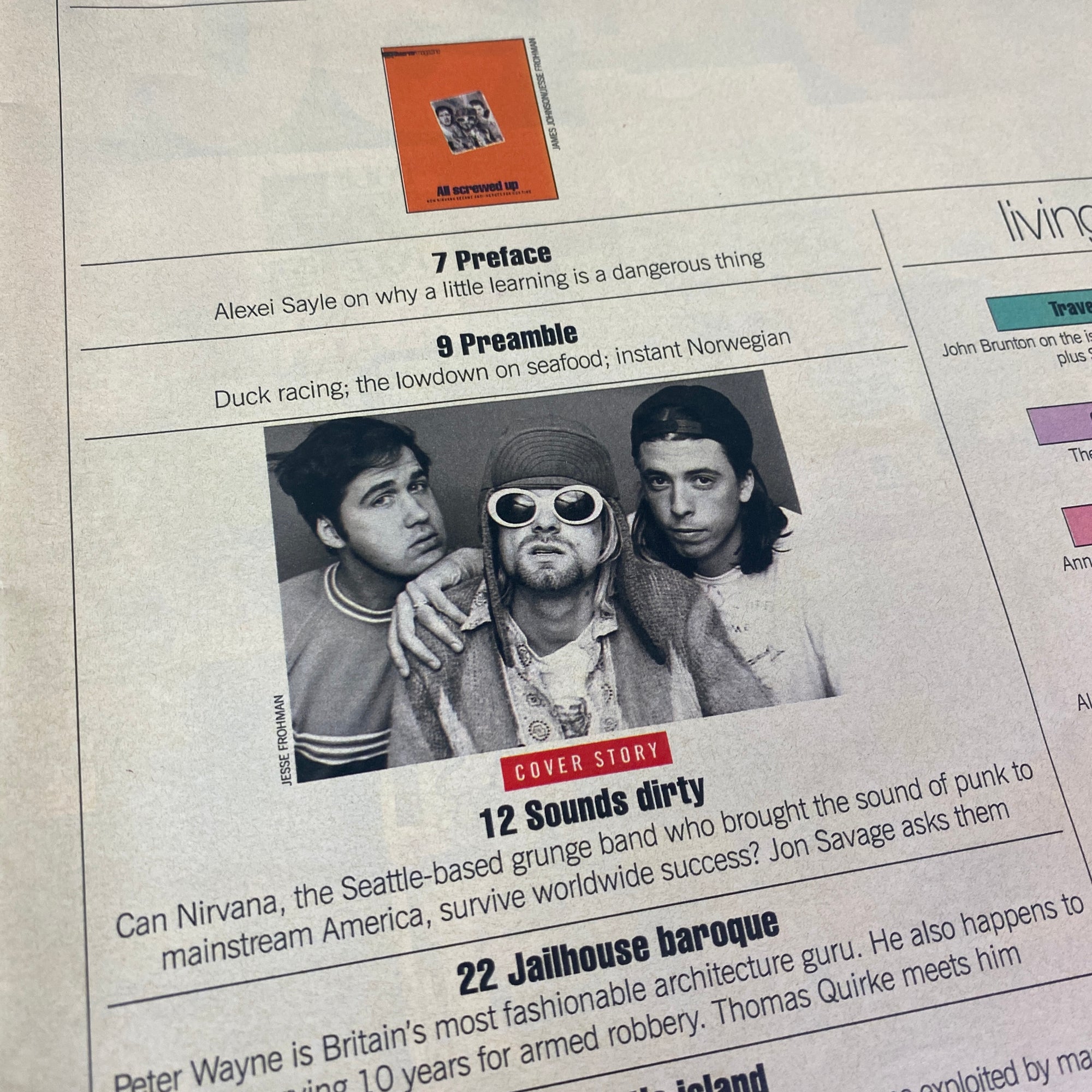 1993 Nirvana Observer Magazine