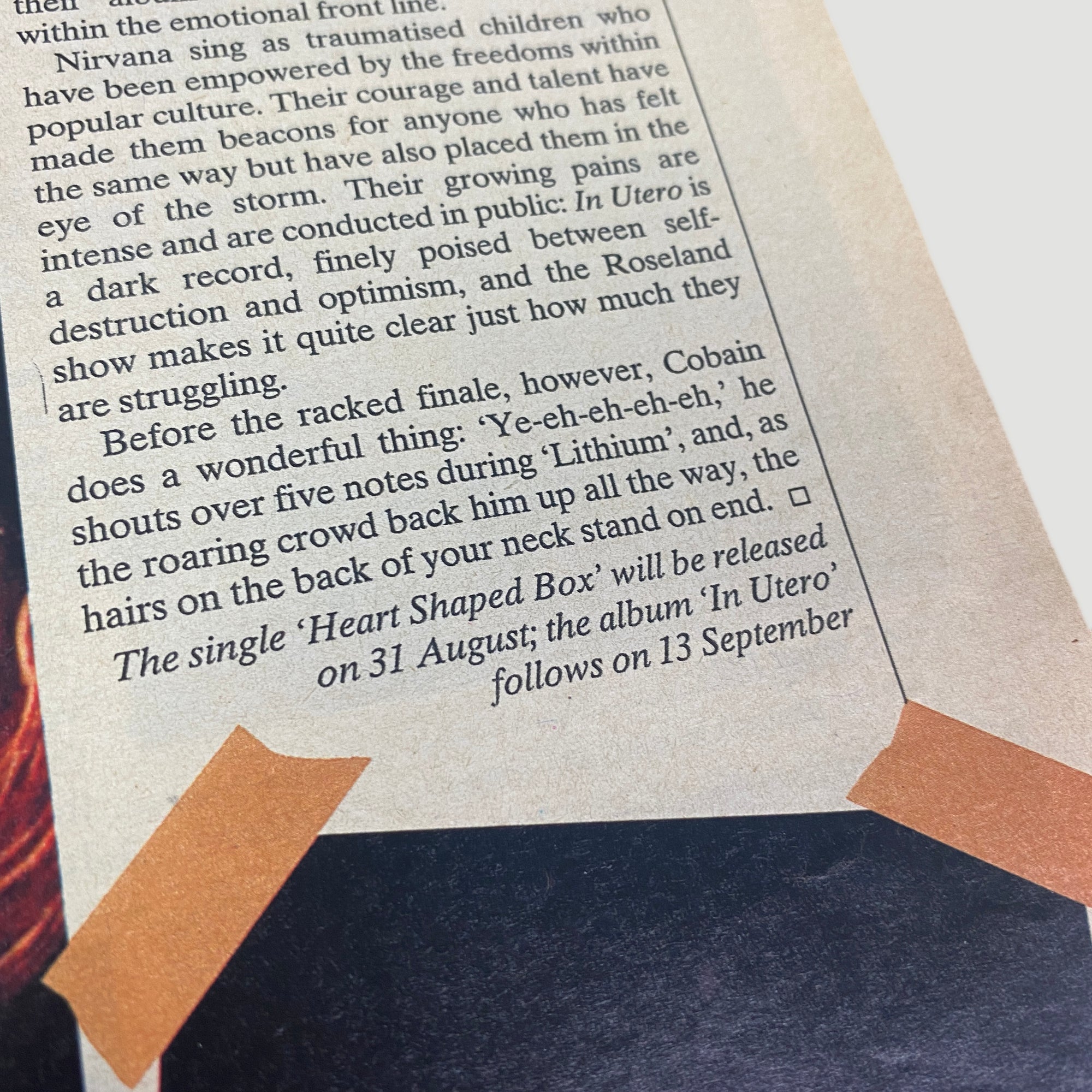 1993 Nirvana Observer Magazine