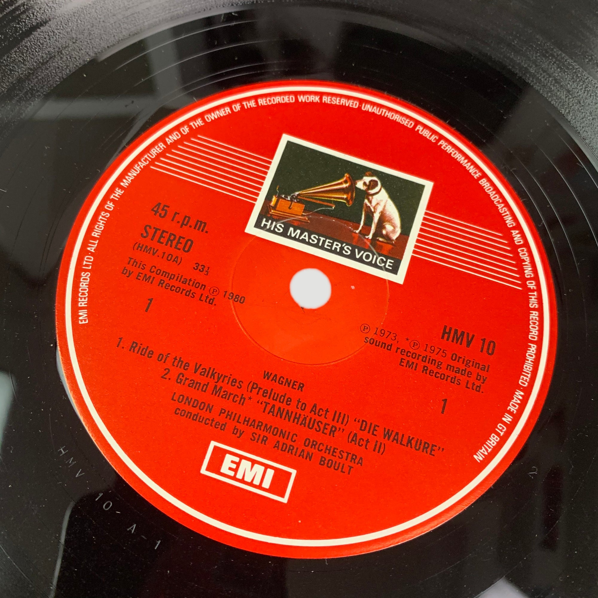 1980 Apocalypse Now 'Ride of the Valkyries' Vinyl Single