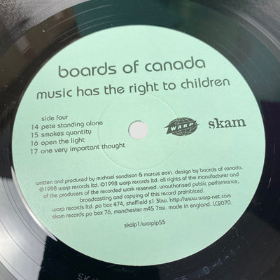 1998 Boards of Canada Music Has The Right To Children 1st Press