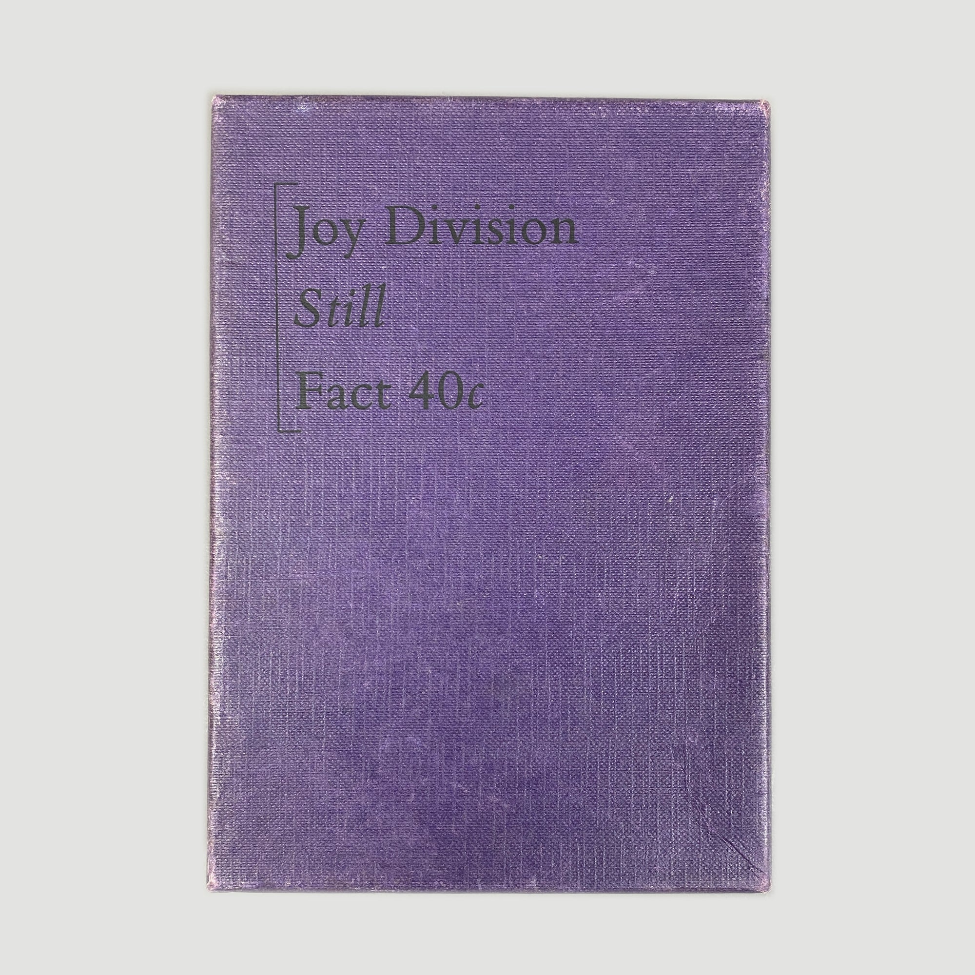 1986 Joy Division Still Cassette Factory Boxset