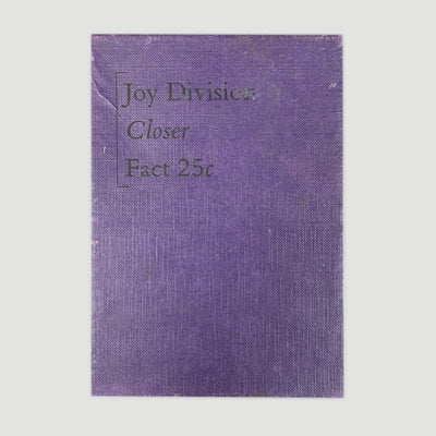 1985 Joy Division Closer Cassette Boxset