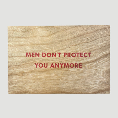 2018 Jenny Holzer 'Truisms' Silkscreen Wooden Postcard