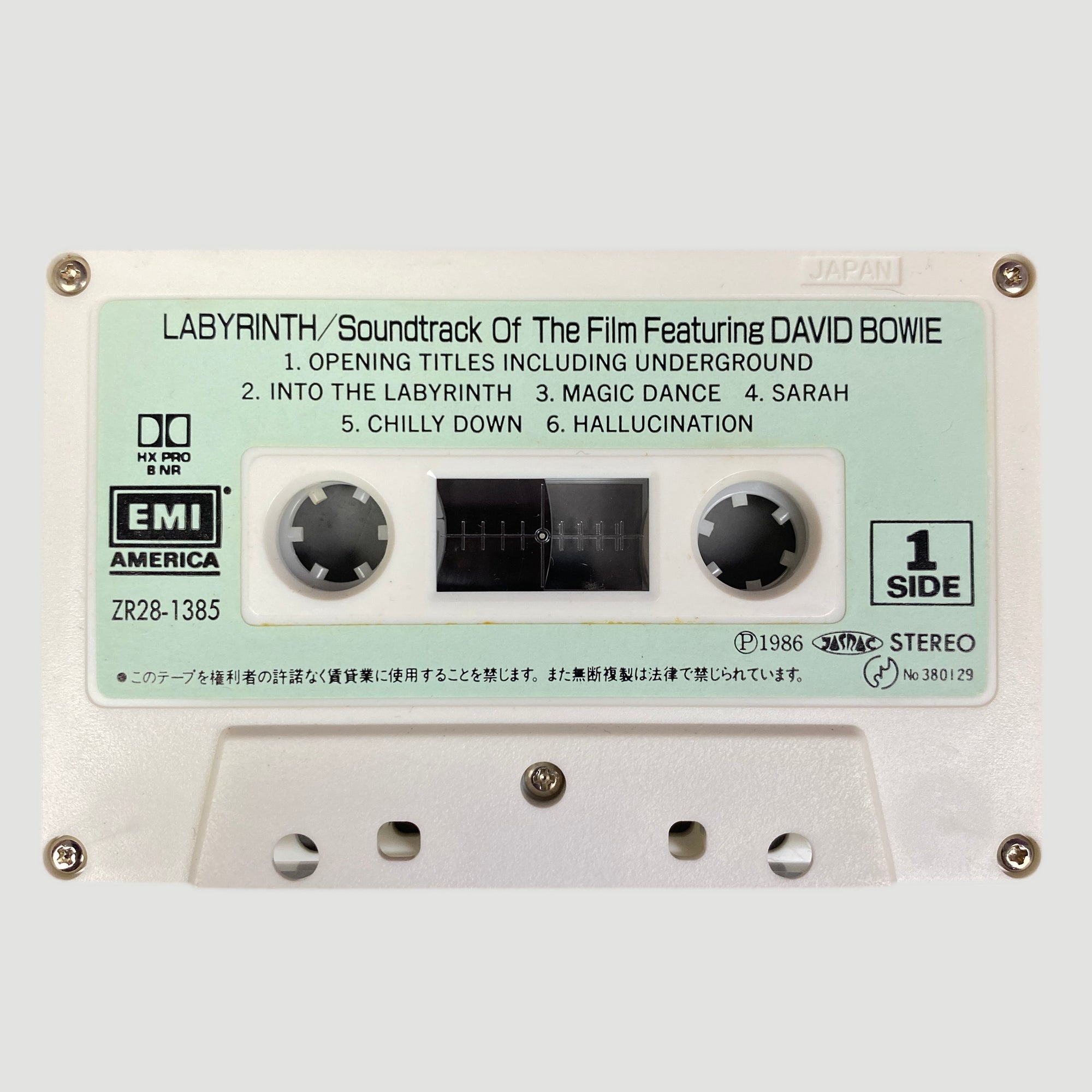 1986 David Bowie Labyrinth OST Japanese Cassette