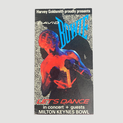 1983 David Bowie Milton Keynes Bowl Ticket Stub