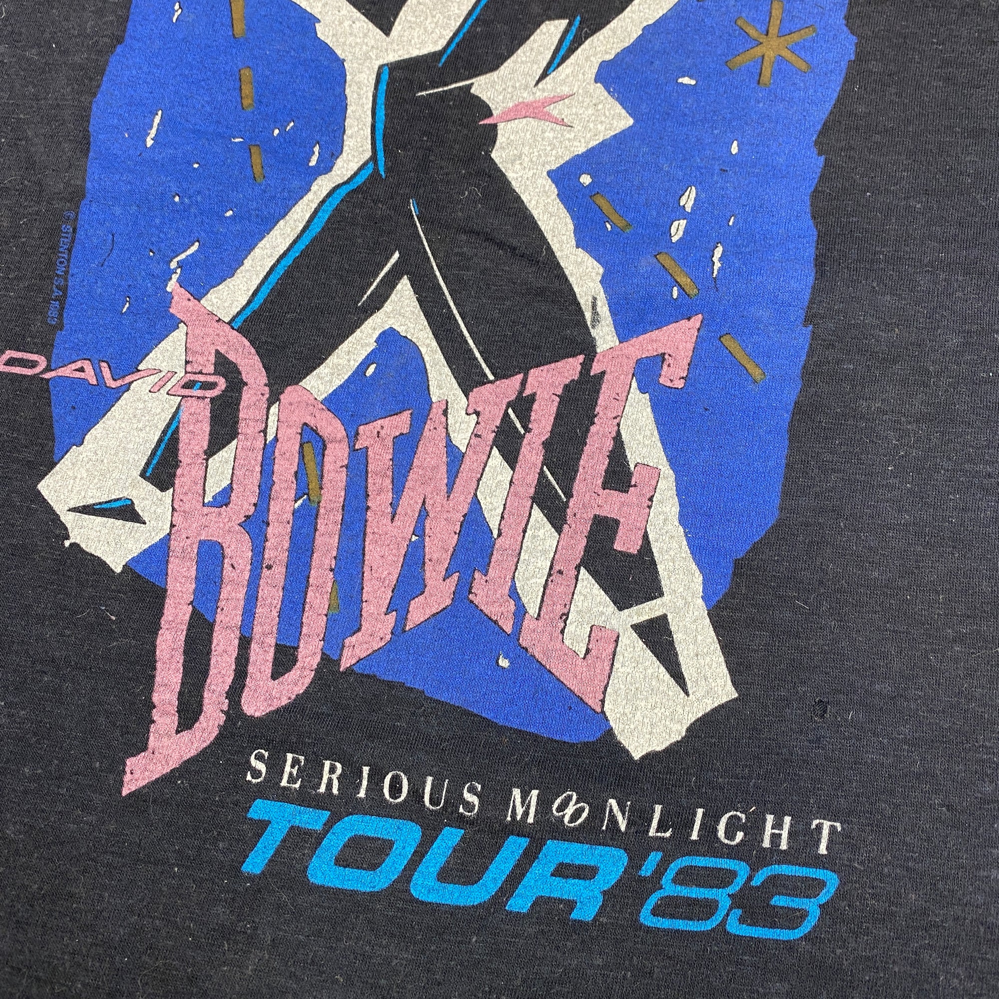 1983 David Bowie Serious Moonlight Tour T-Shirt