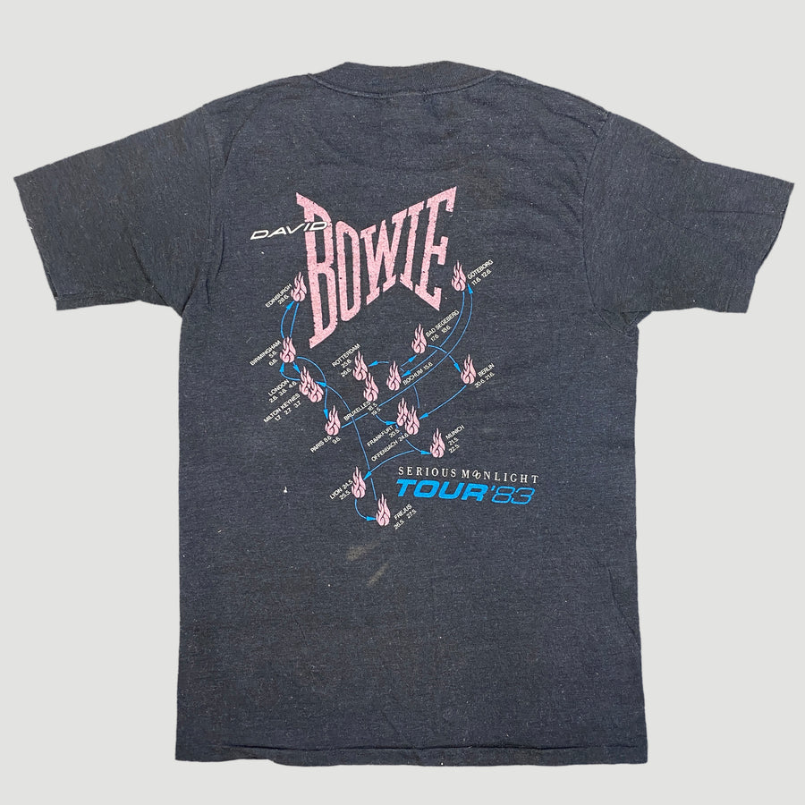 1983 David Bowie Serious Moonlight Tour T-Shirt