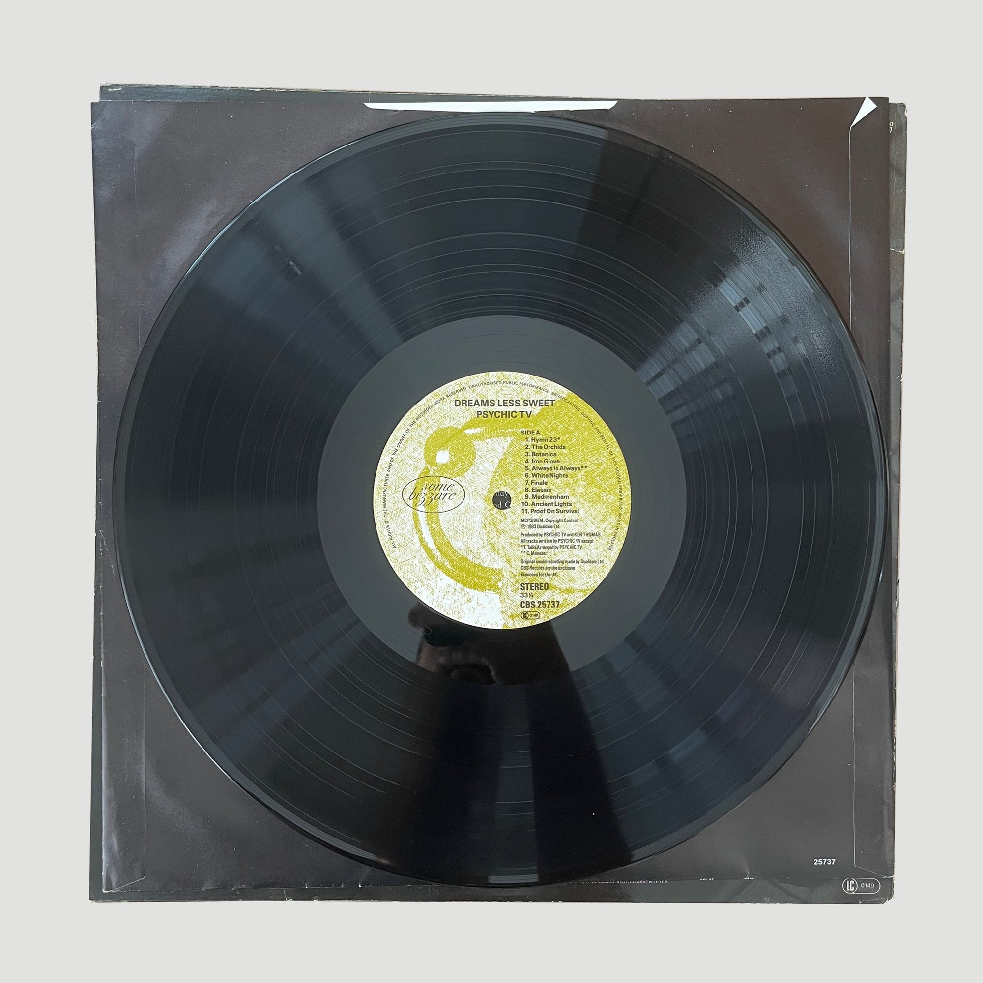 1983 Psychic TV 'Dreams Less Sweet' LP + Bonus 12" EP