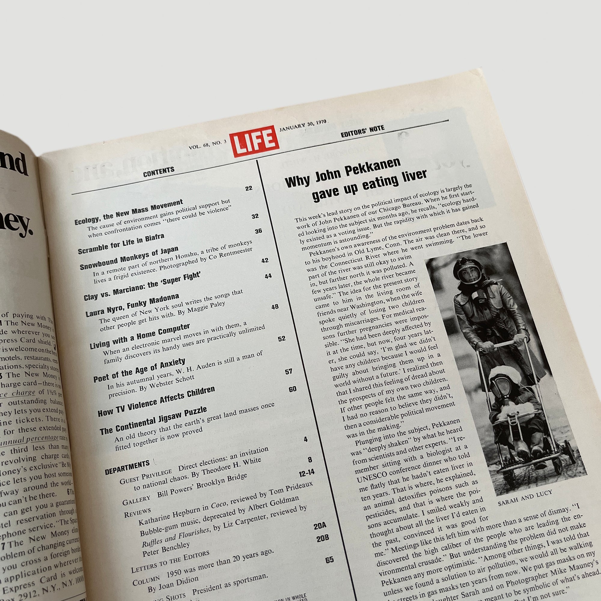 1970 LIFE Magazine Snow Monkey Issue