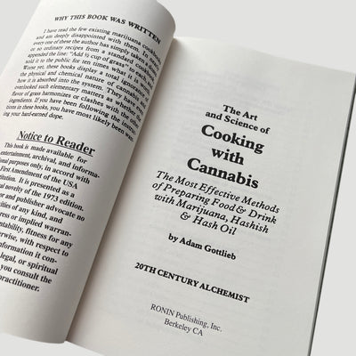 2010's The Art & Science of Cooking with Cannabis by Adam Gottlieb