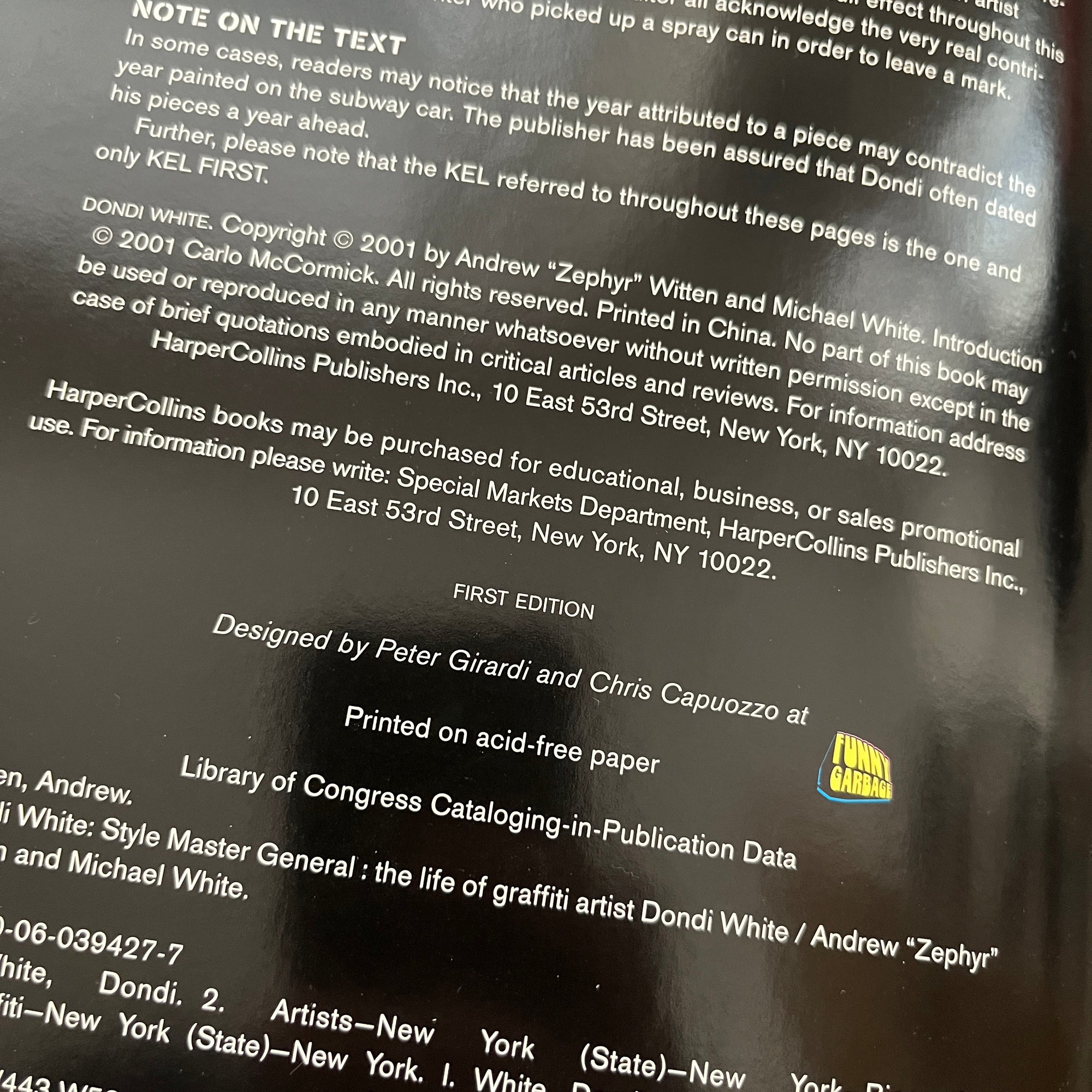 2001 Dondi White 'Style Master General' 1st Edition