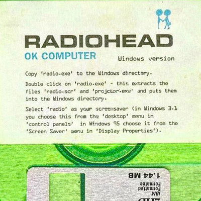 1997 Radiohead OK Computer Promo 3.5" Floppy Disc