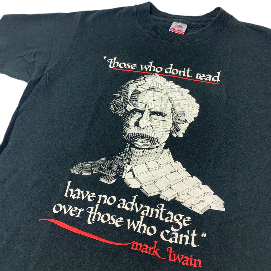 Early 90's Mark Twain 'Those Who Don't Read' T-Shirt