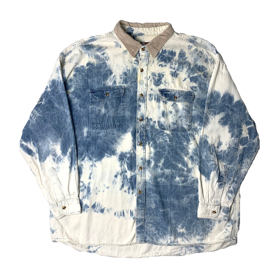 90's Tie Dye Denim Workshirt