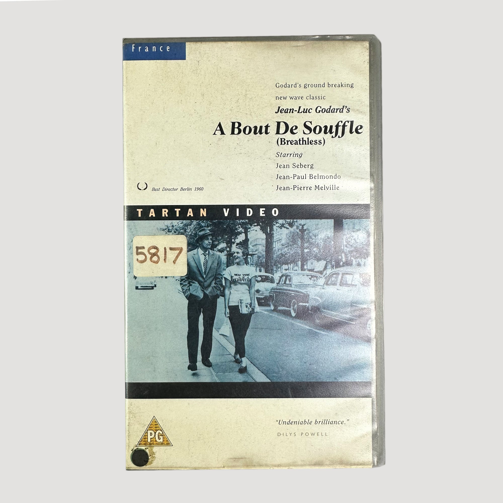 90's Jean Luc Godard A Bout De Souffle VHS