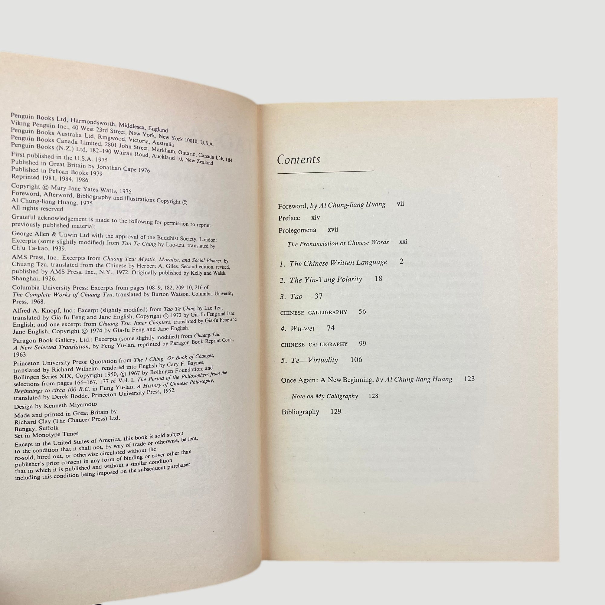 1979 Alan Watts 'Tao' Pelican