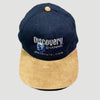 Late 90's Discovery Channel Sueded Peak Snapback Cap