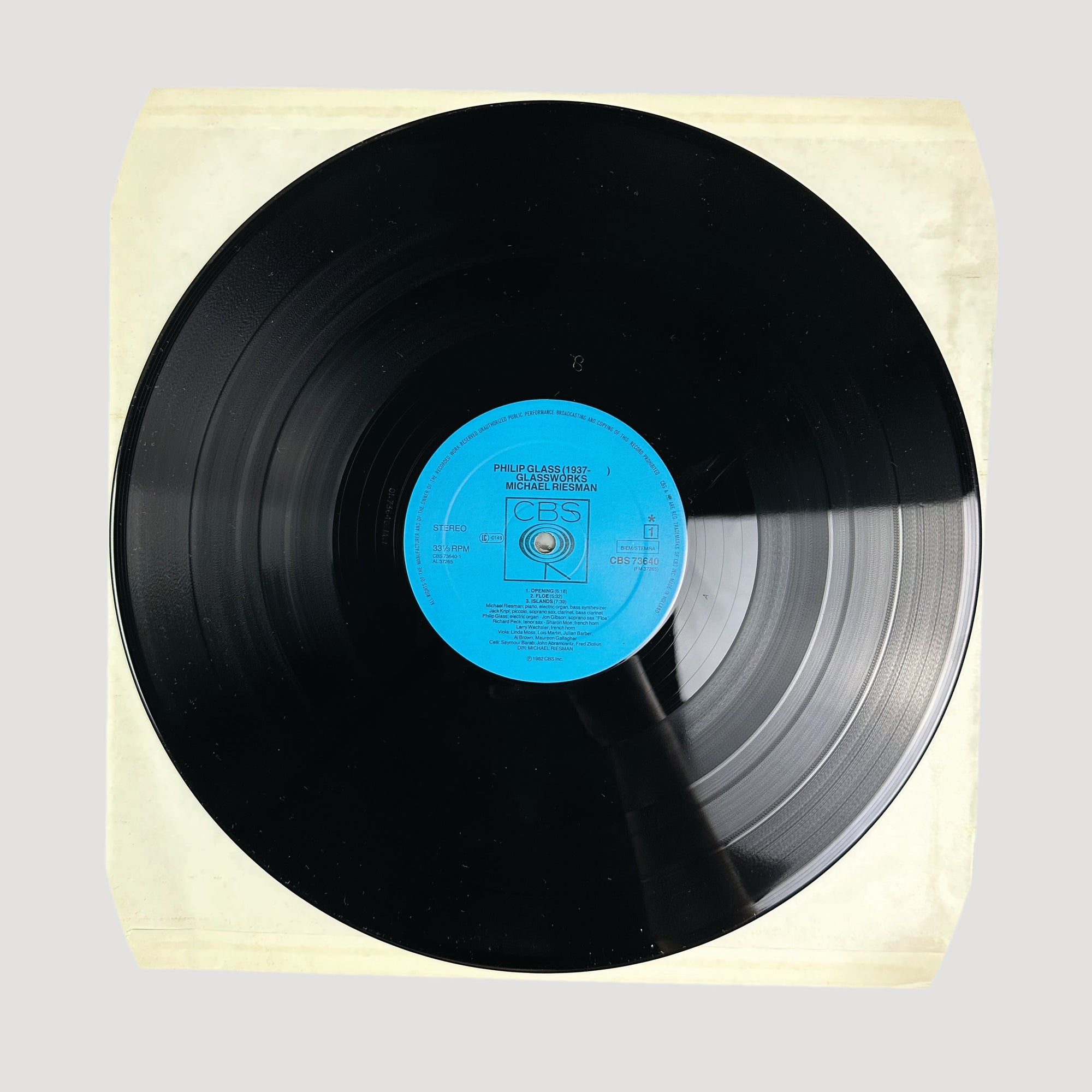 1982 Philip Glass Glassworks LP