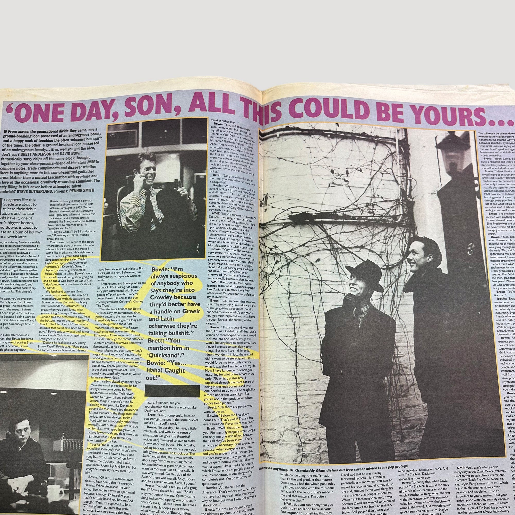 1993 NME David Bowie + Suede Issue