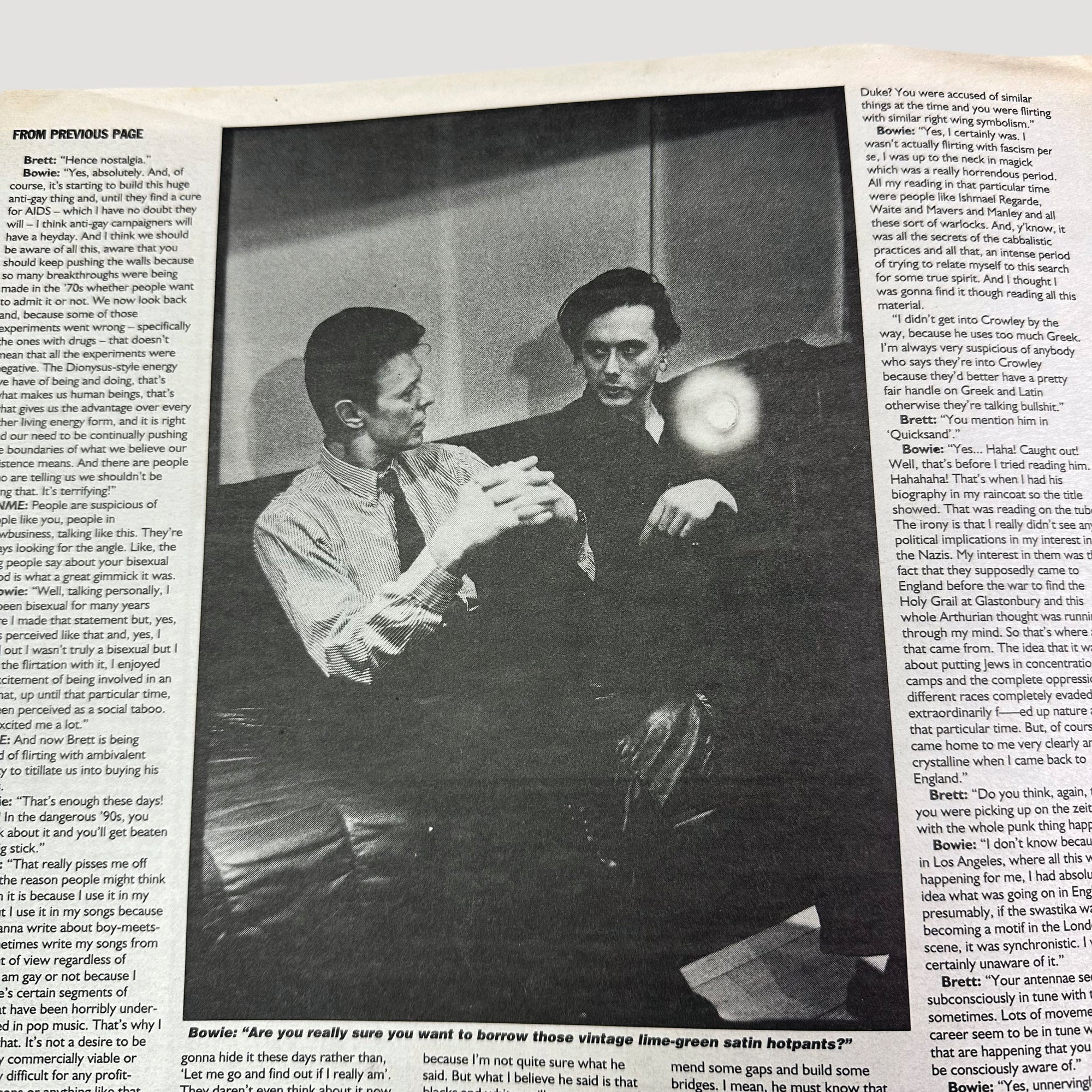 1993 NME David Bowie + Suede Issue