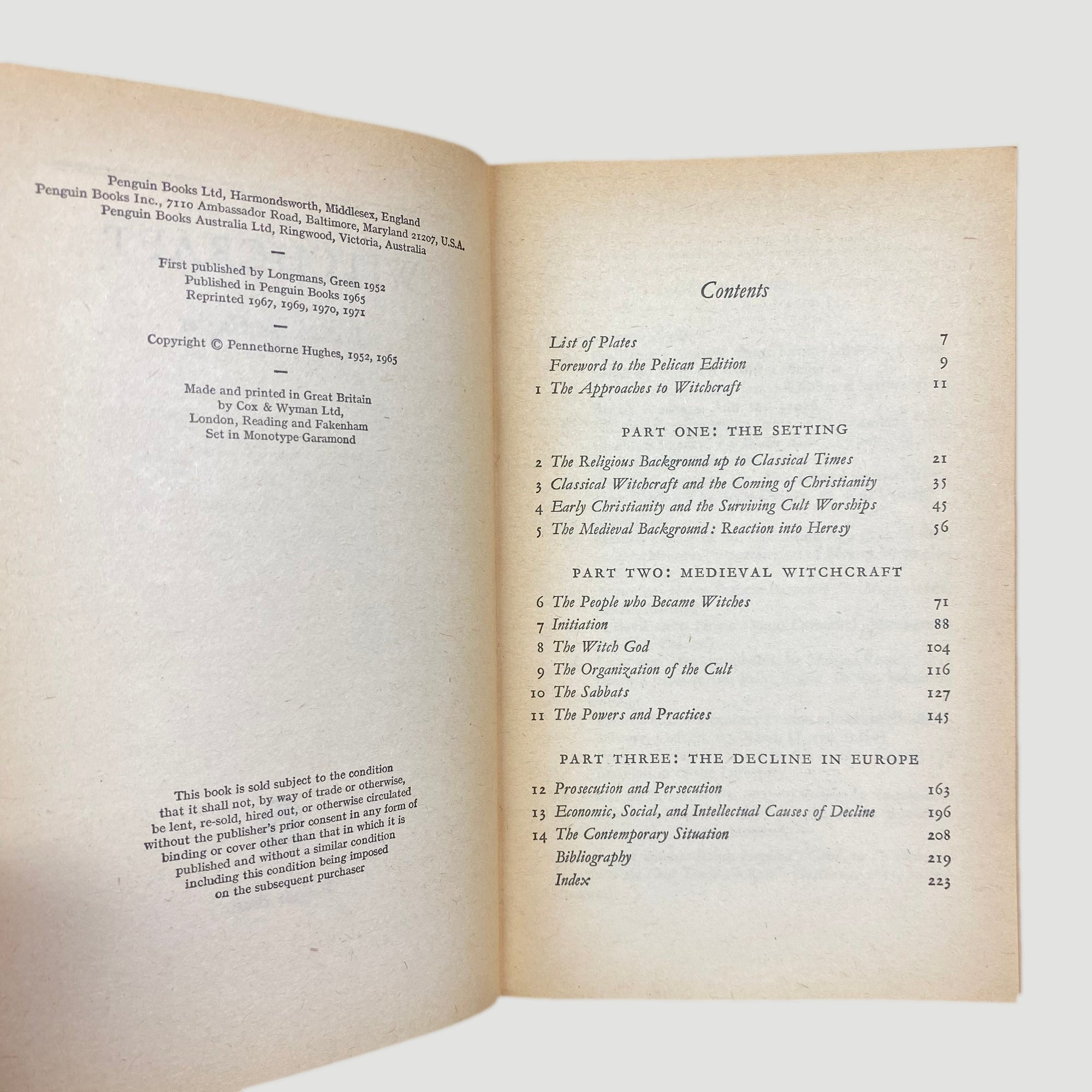 1971 'Witchcraft' by Pennethorne Hughes Pelican