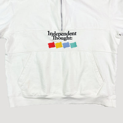 90's Independent Thought Quarter Zip Sweat