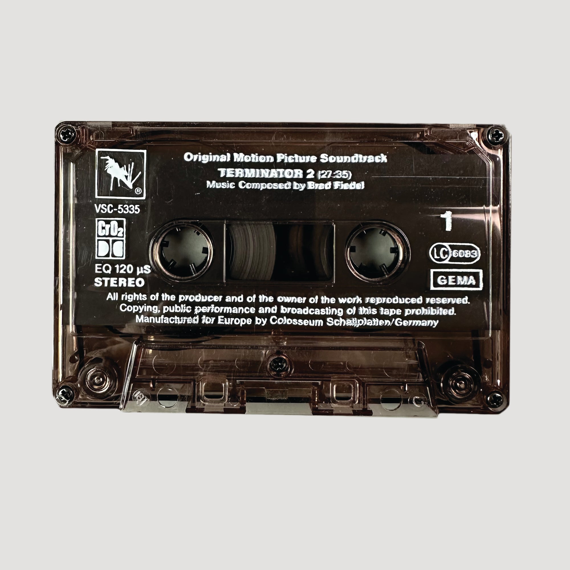 1991 Terminator 2 UK OST Cassette