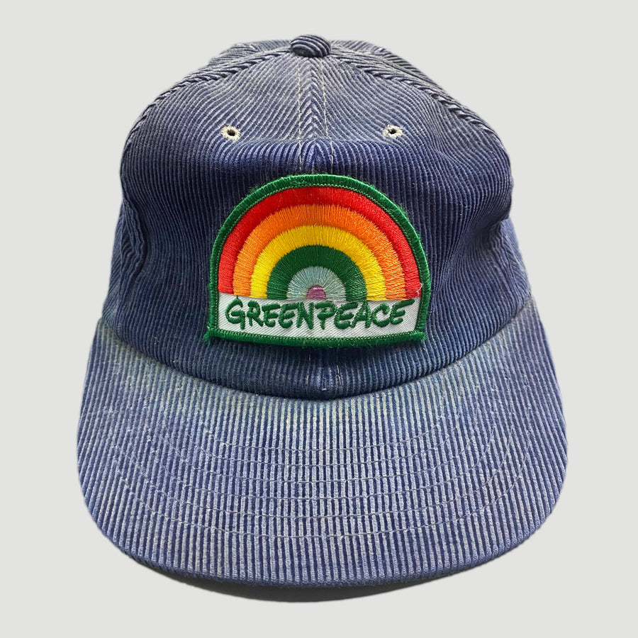 80's Greenpeace Snapback Corduroy Cap