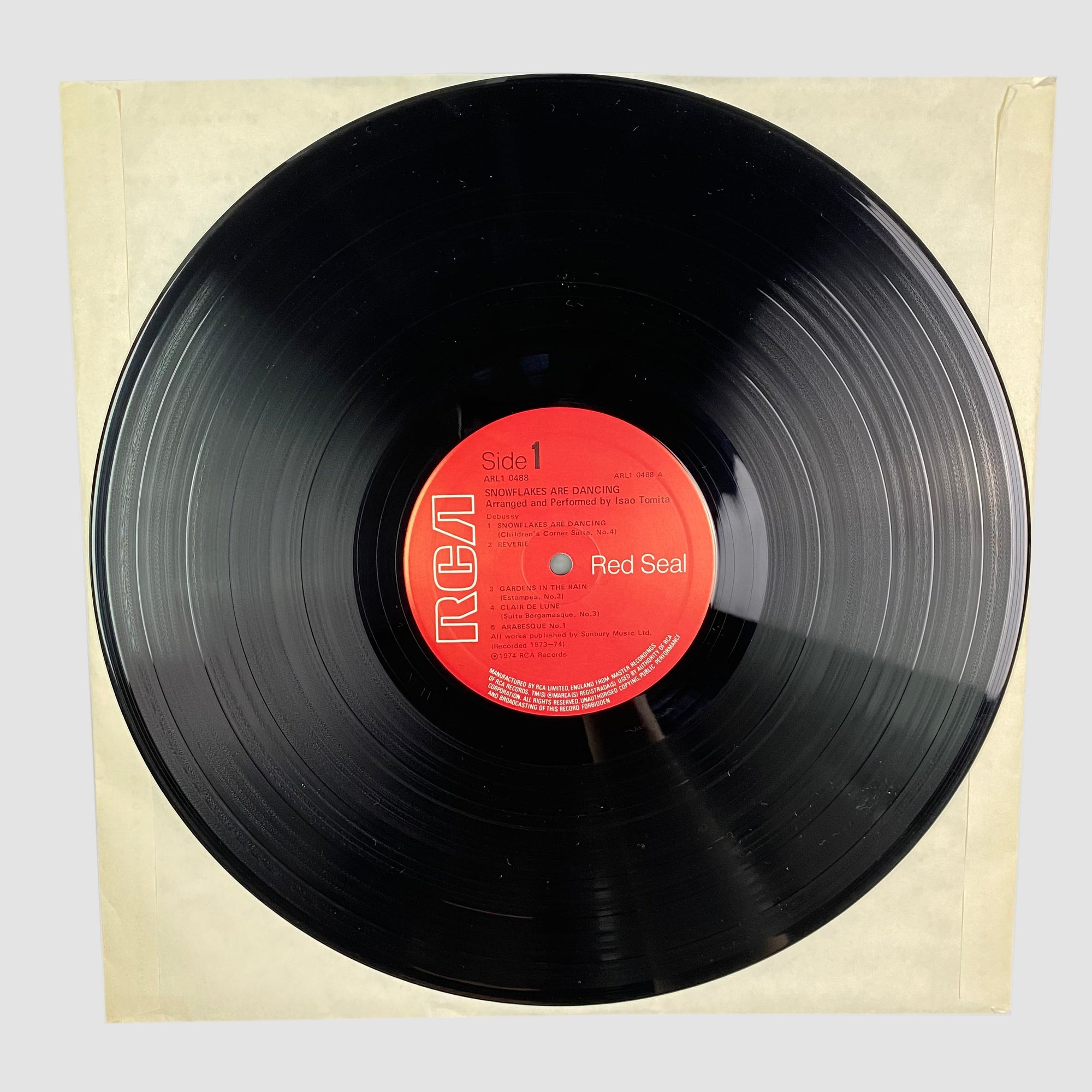 1975 Tomita Snowflakes Are Dancing LP