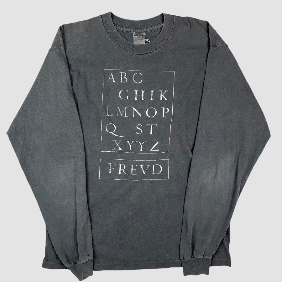 90's Sigmund Freud Alphabet Longsleeve T-Shirt