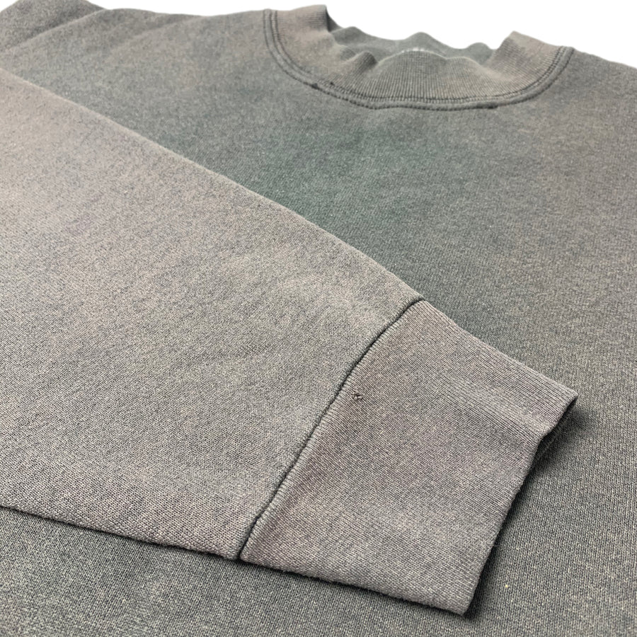 90's Plain Black Faded Sweatshirt