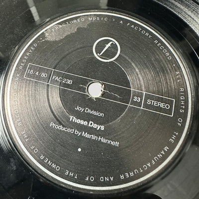 1984 Joy Division Love Will Tear Us Apart 7" Single