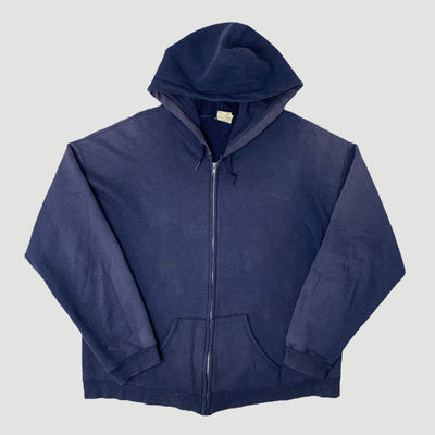 90's Hanes Premium Navy Hoodie