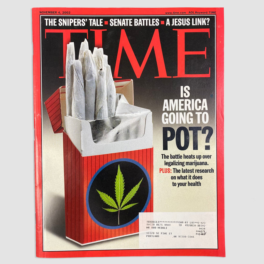 2002 TIME Magazine Is America Going to POT Issue