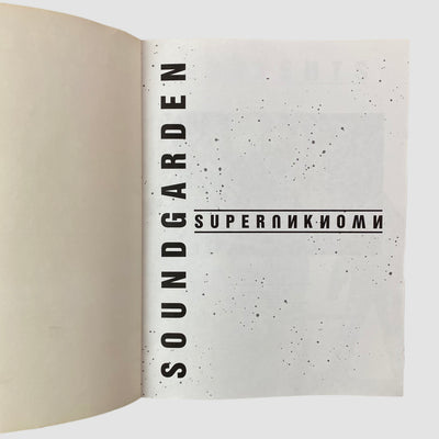 1995 Soundgarden Superunknown Guitar/Vocal Book