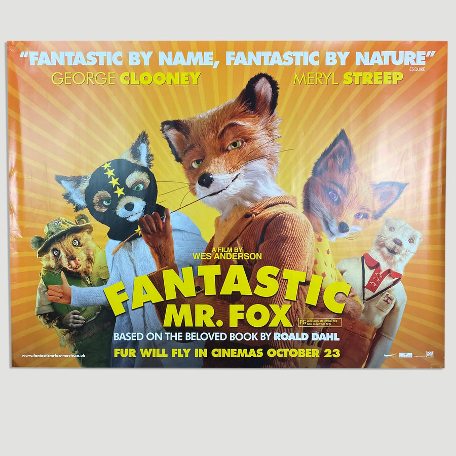 2009 Wes Anderson Fantastic Mr. Fox UK Quad