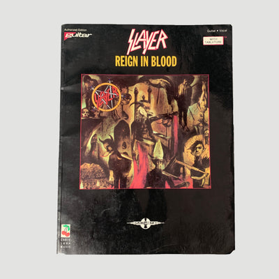 1993 Slayer 'Reign In Blood' Guitar Tab Book