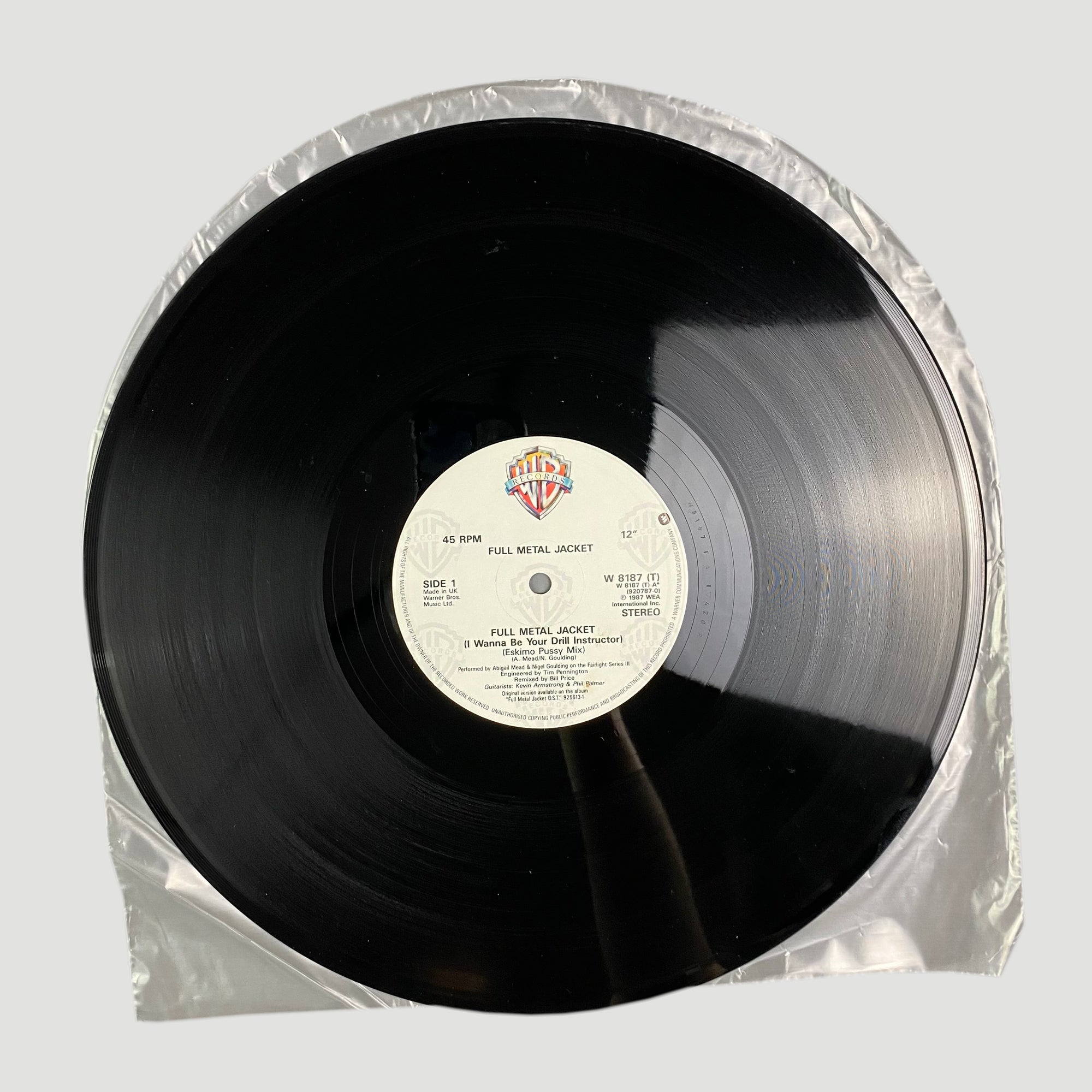 1987 Abigail Mead & Nigel Goulding 'Full Metal Jacket (I Wanna Be Your Drill Instructor)' 12"