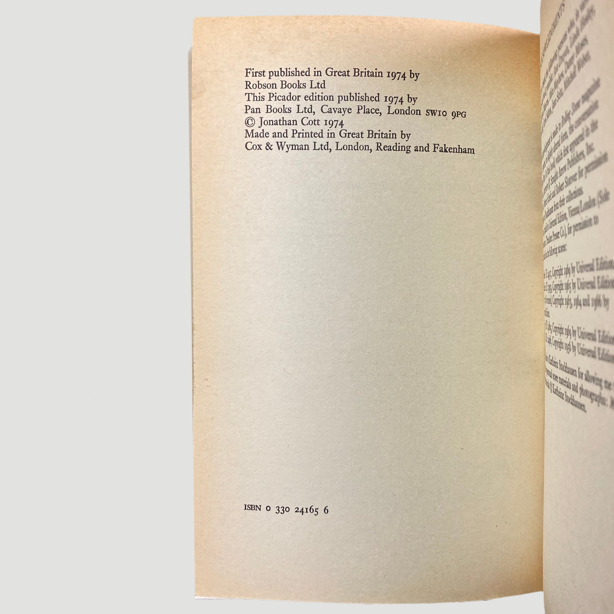 1974 Stockhausen: Conversations with the Composer